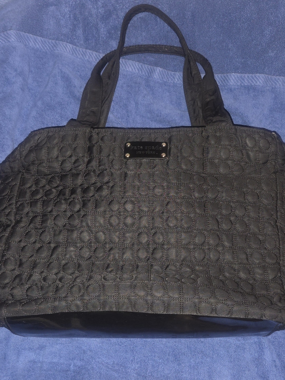 kate spade Black Quilted Tote Bag
